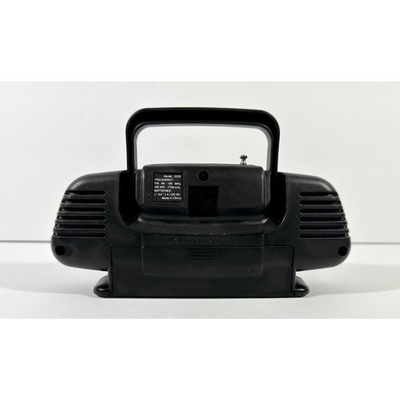 Lifelong Baby Boom Box Black AM/FM Mini Radio Model 2225 Music Tested Works - Picture 2 of 8